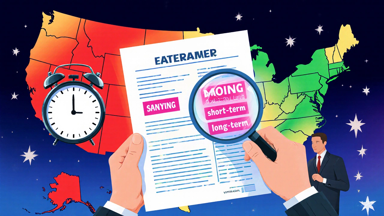 A tax advisor examining a brokerage statement while trading stock for an ETF, with a wash-sale clock nearby